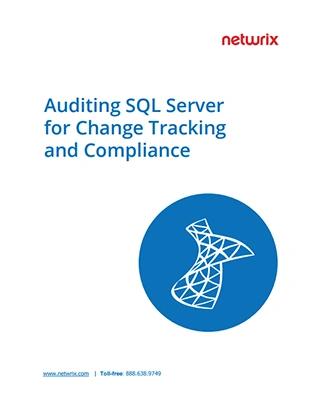 It is a brochure about auditing sql server for change tracking and compliance