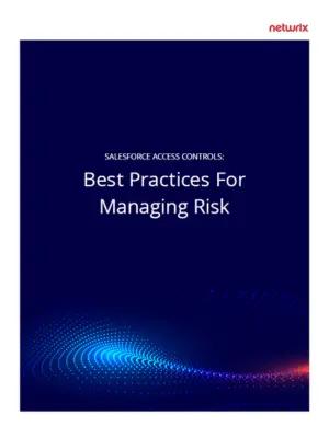 Salesforce access controls best practices for managing risk
