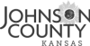 A black and white logo for johnson county kansas