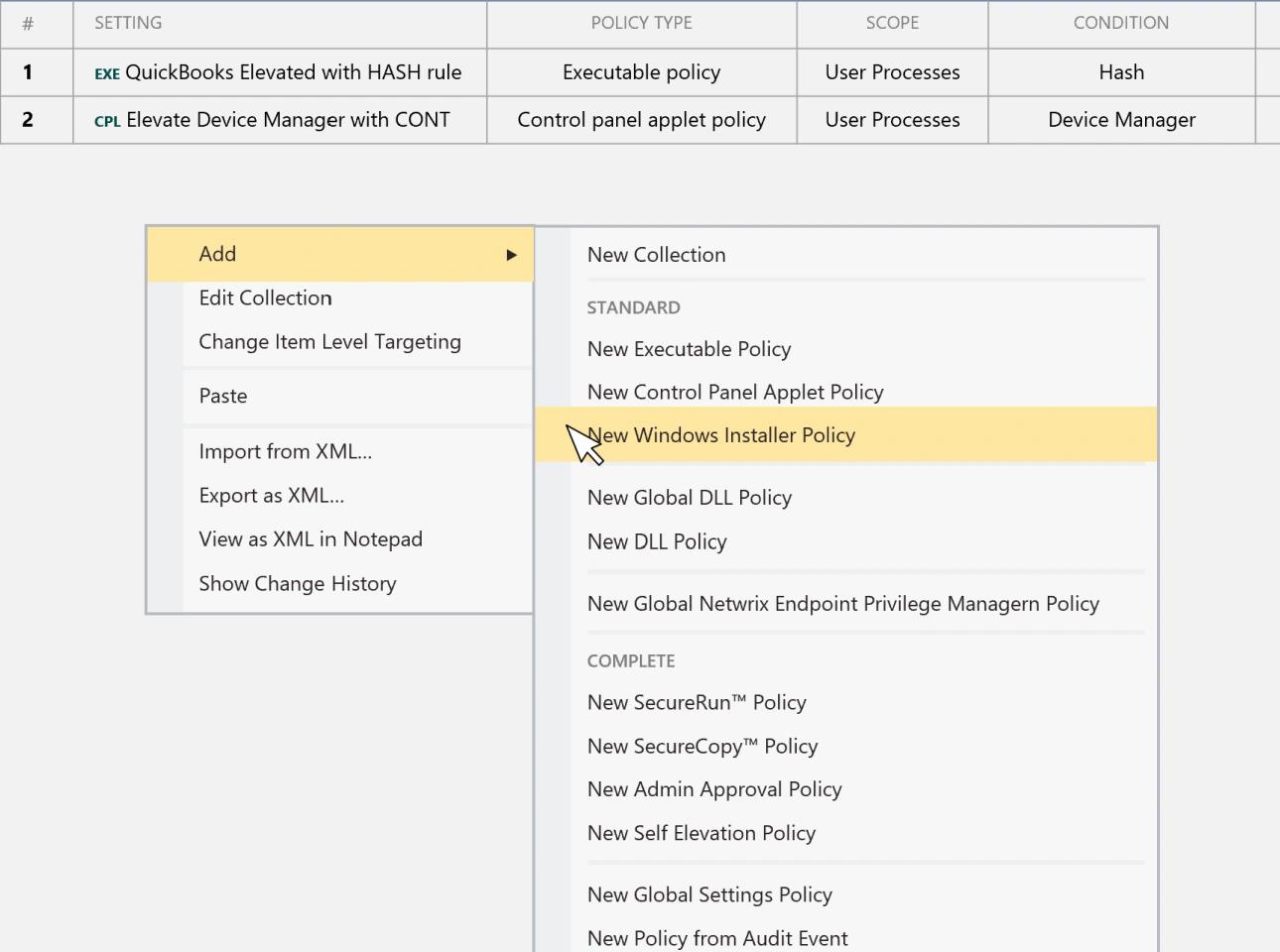 Gestion des privilges minimum de ladministrateur local