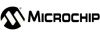 A white logo on a black background