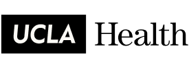 A black background with the word ucla in white letters