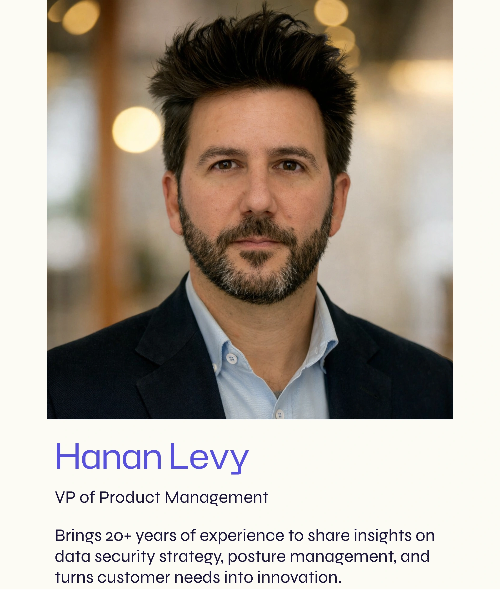 Hanan levy vp of product management