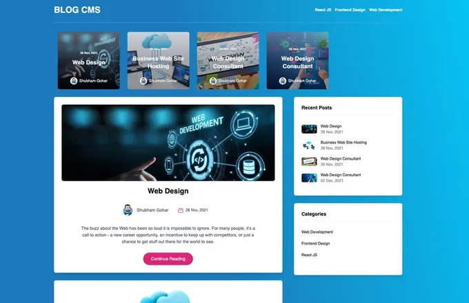 Blog with CMS