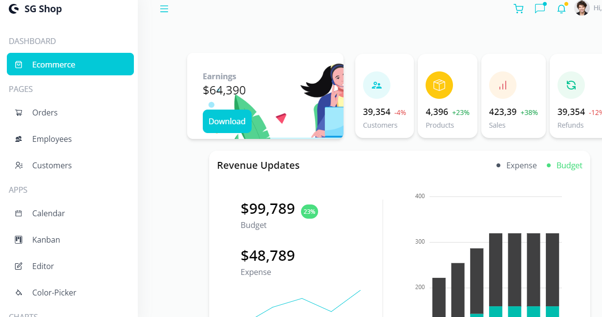 React Js Dashboard