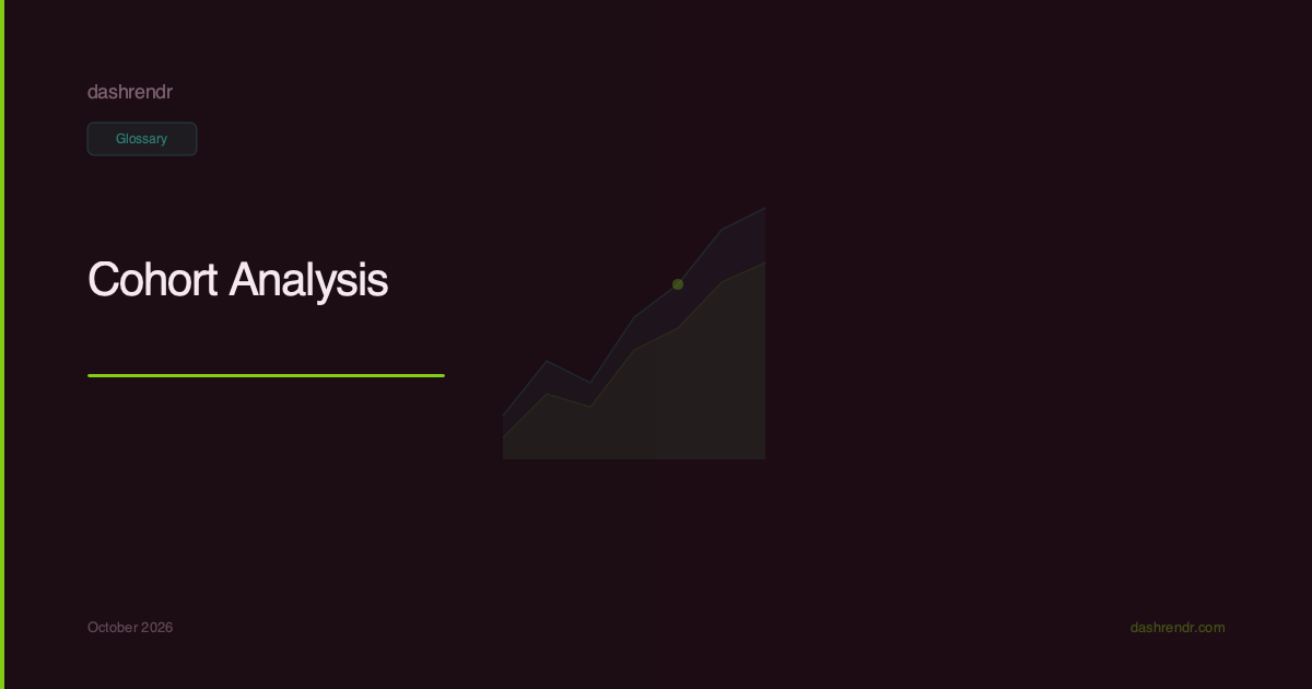 Cohort Analysis