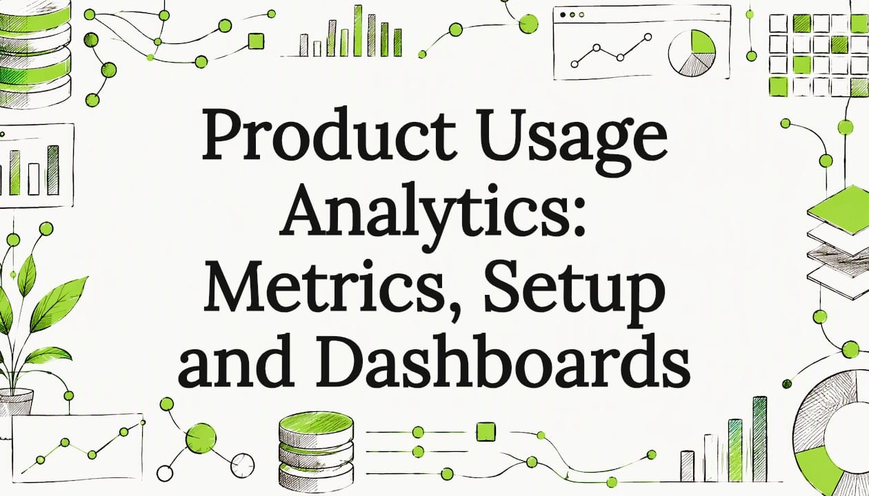 Análisis del uso de productos: métricas, configuración y paneles de control