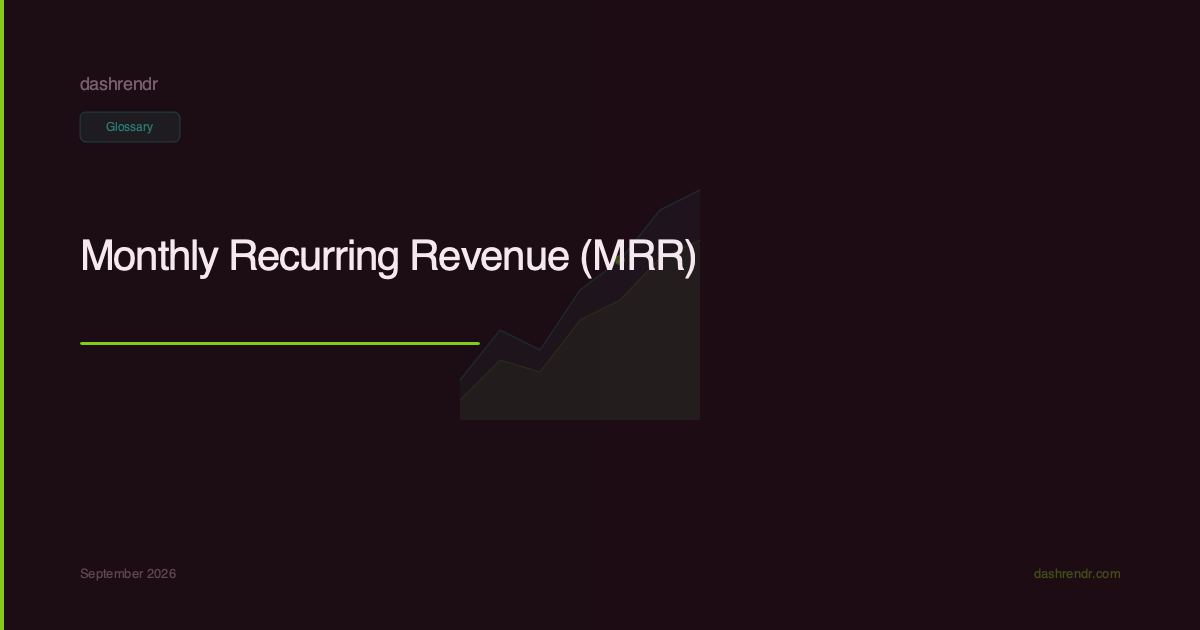 Ingresos Recurrentes Mensuales (MRR)
