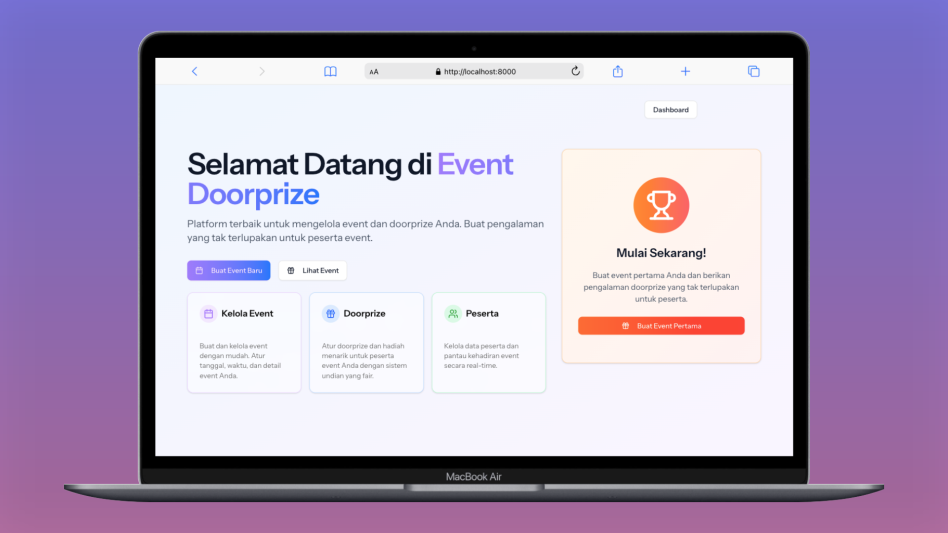 Doorprize Corporate App preview