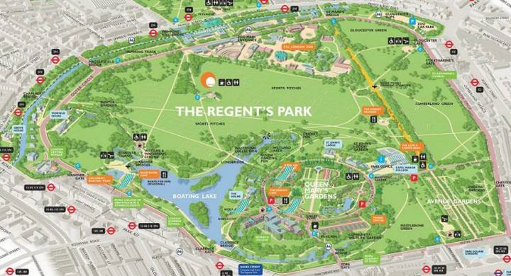 Regent Park em Londres