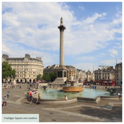 Trafalgar Square a Famosa Praça dos Leões em Londres — foto 3
