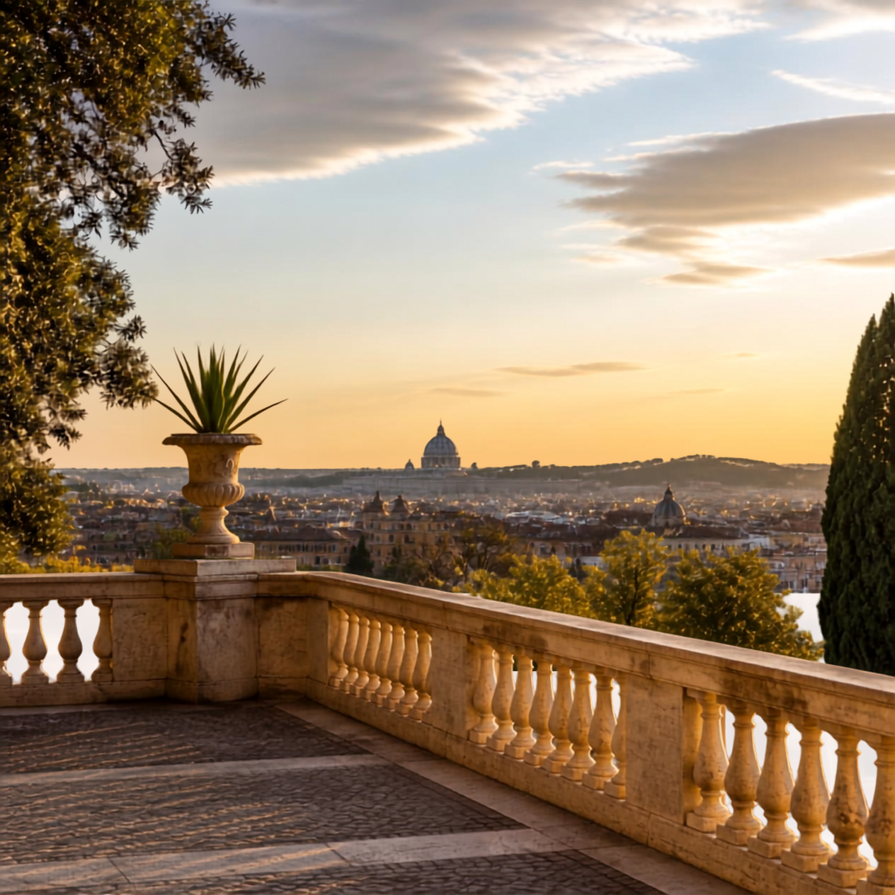 Terrazza del Pincio em Roma