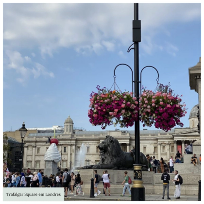 Trafalgar Square a Famosa Praça dos Leões em Londres — foto 2