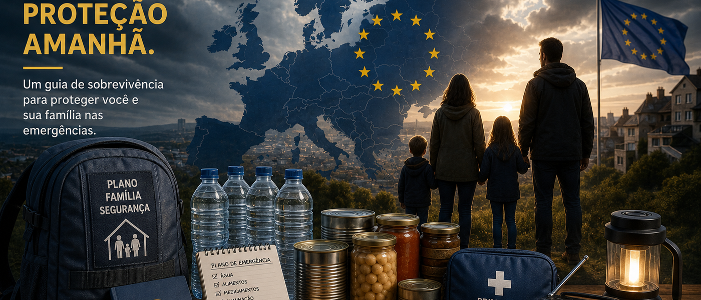 Preparação de itens básicos pra um plano de emergência pra famílias na Europa