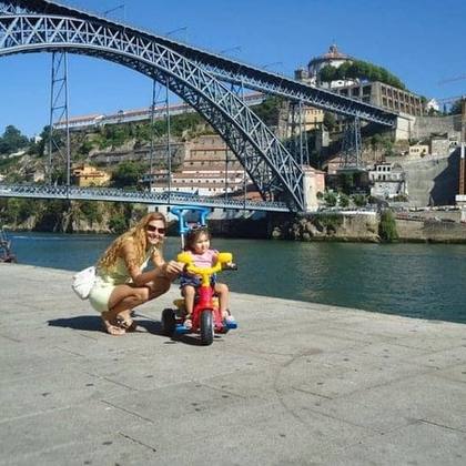 Passeando com a minha filha