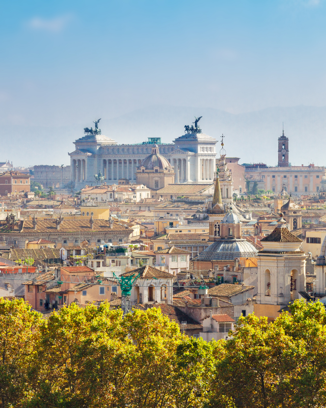 Vista do Gianicolo em Roma