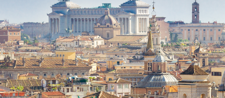 Vista do Gianicolo em Roma