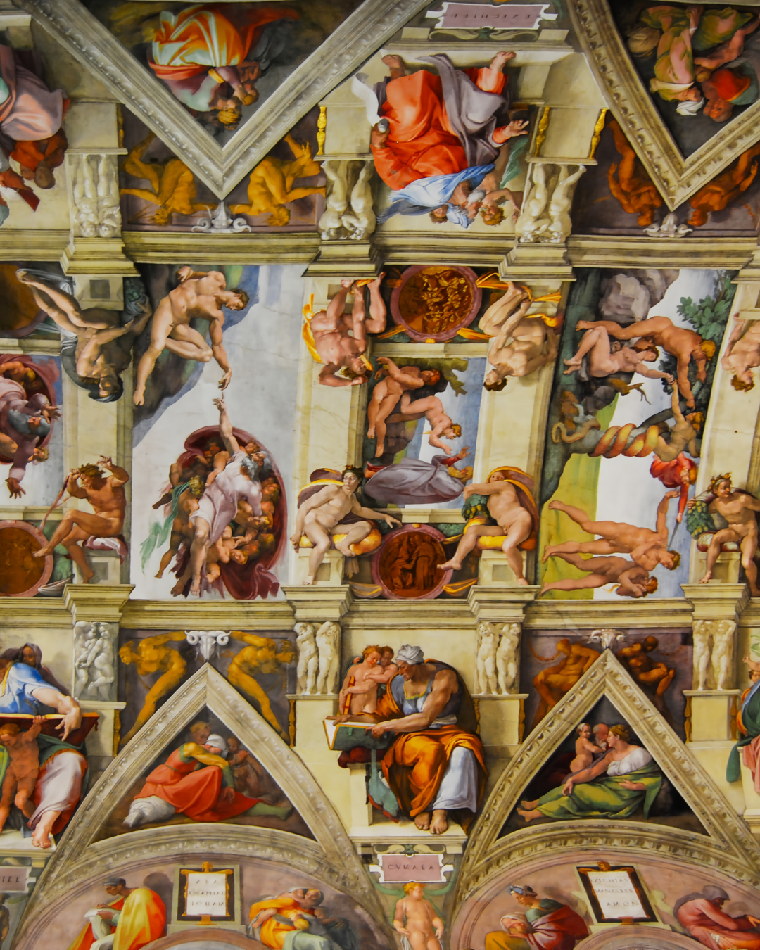 Foto do Teto da Capela Cistina no Vaticano
