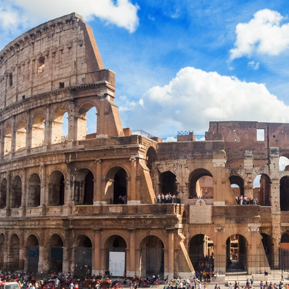 Fachada do Coliseu em Roma