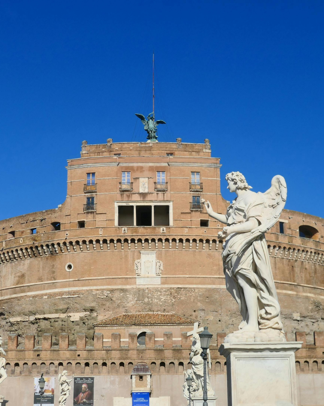 Fachada do Castelo Santo Ângelo em Roma