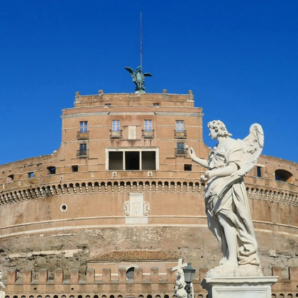 Fachada do Castelo Santo Ângelo em Roma