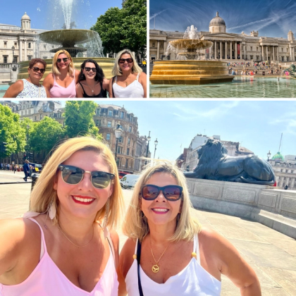 Turistando em Londres - Trafalgar Square