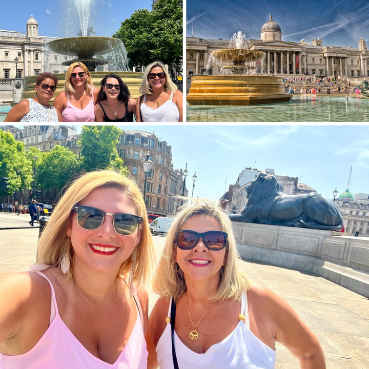 Turistando em Londres - Trafalgar Square