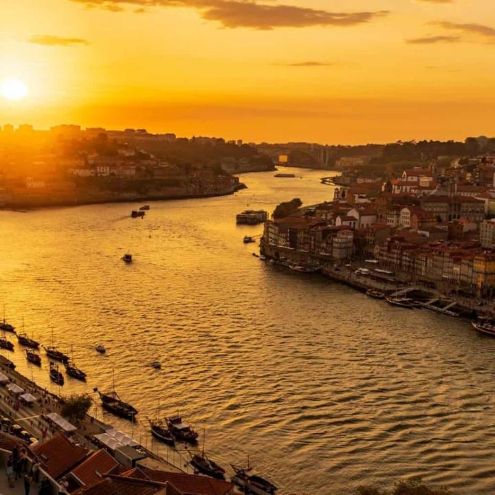 Por do Sol no Rio Douro