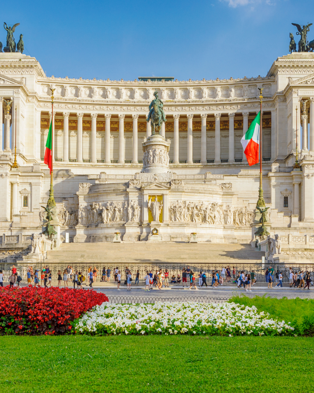 Fachada do Monumento e Museu Altare Della Patria em Roma