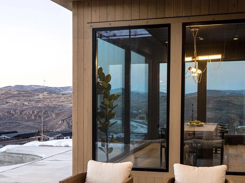 Benloch Ranch luxury home interior finish detail wood grain texture mountain modern craftsmanship