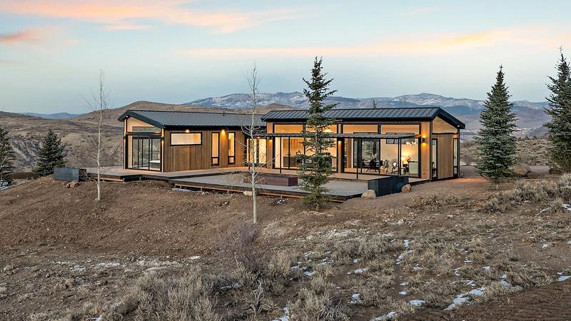 Icon Haus Scandinavian mountain modern custom home exterior at Promontory Club Park City Roderick Builders
