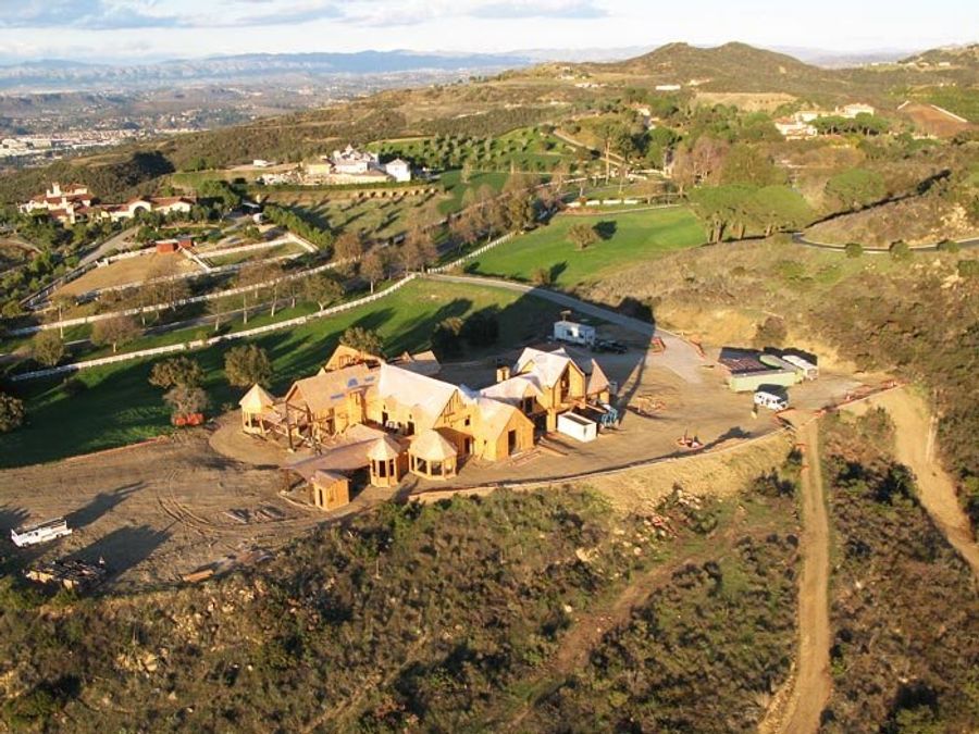 A Roderick Builders custom home at framing stage — when the $500 radon rough-in happens