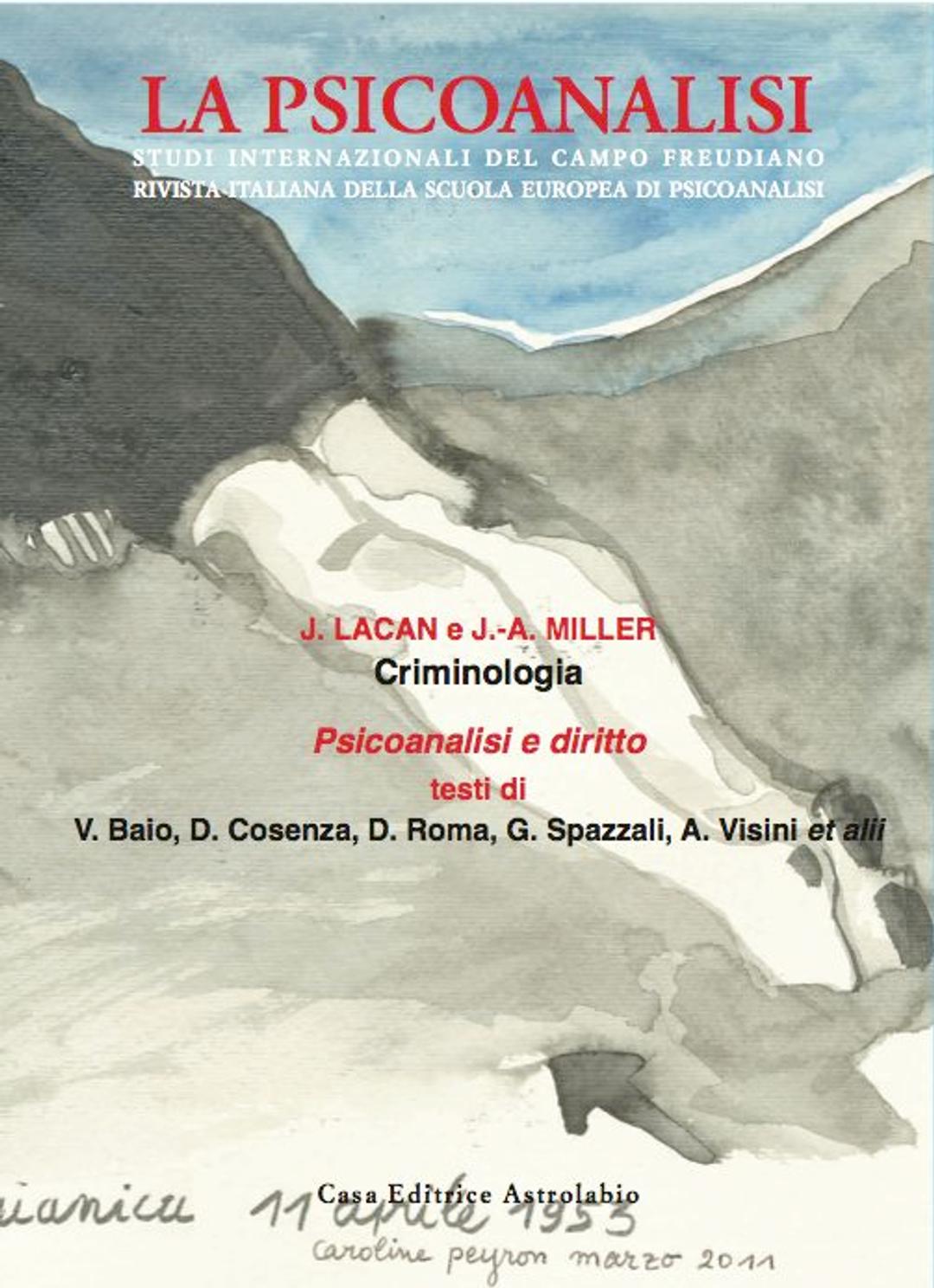 La Psicoanalisi - Criminologia-psicoanalisi e diritto