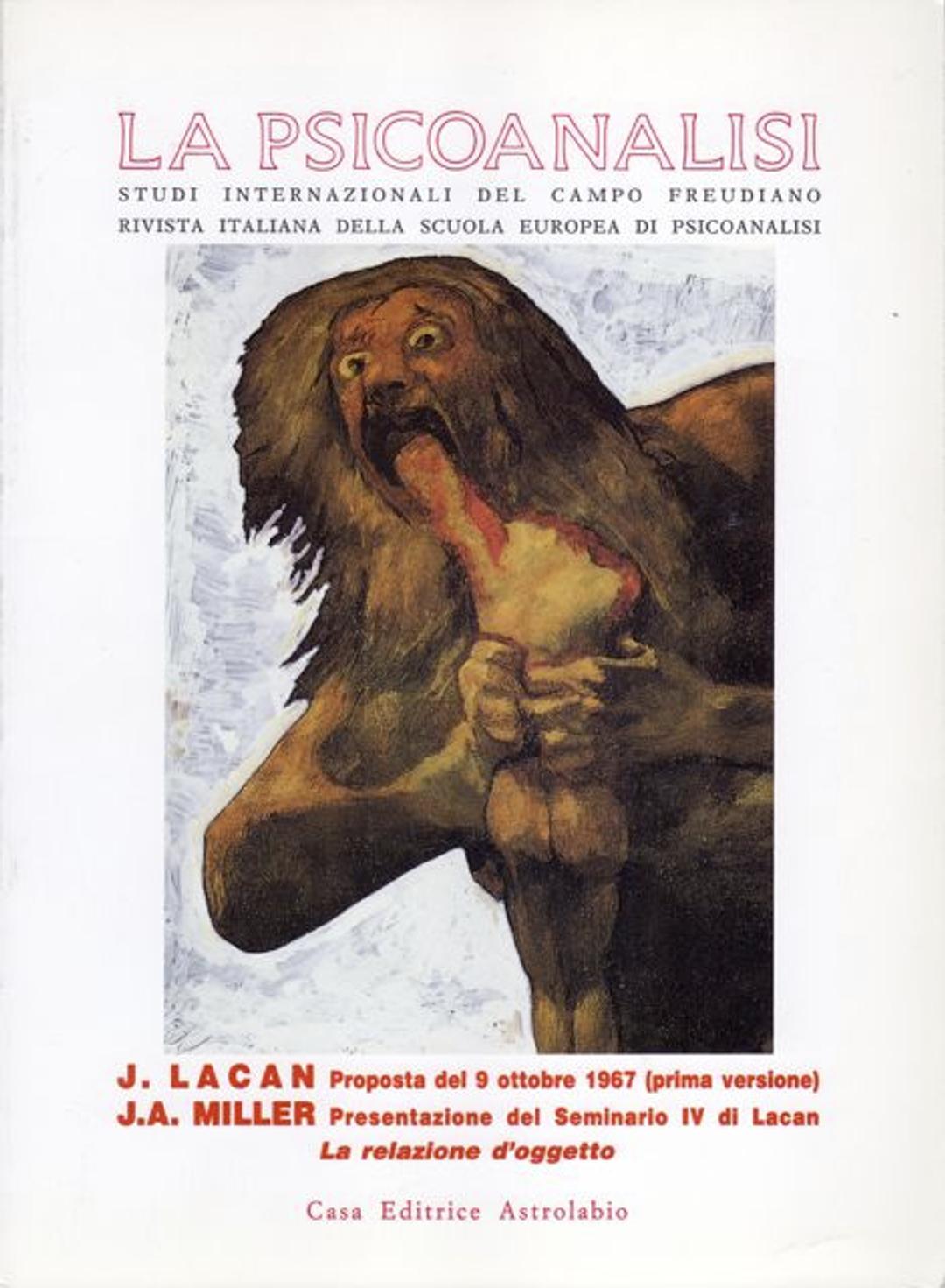 La Psicoanalisi - Proposta del 9 ottobre 1967