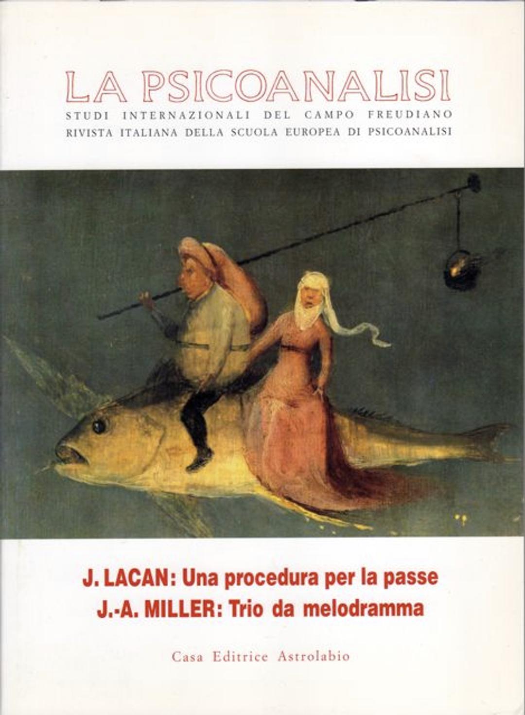 La Psicoanalisi - Una procedura per la passe