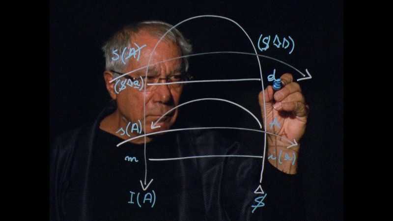 Antonio Di Ciaccia disegna il "grafo del desirerio" in "A proposito del Seminario di Jacques Lacan"