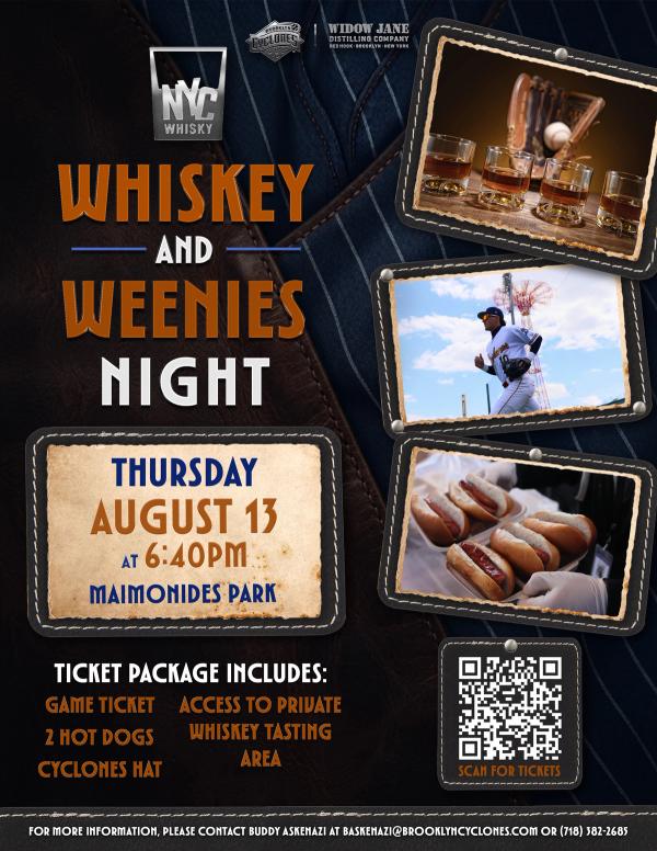Whiskey and Weenies Night at the Brooklyn Cyclones