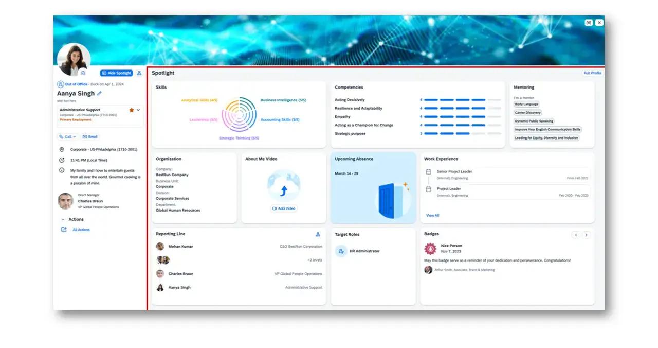 The New People Profile in SAP SuccessFactors Employee Central.