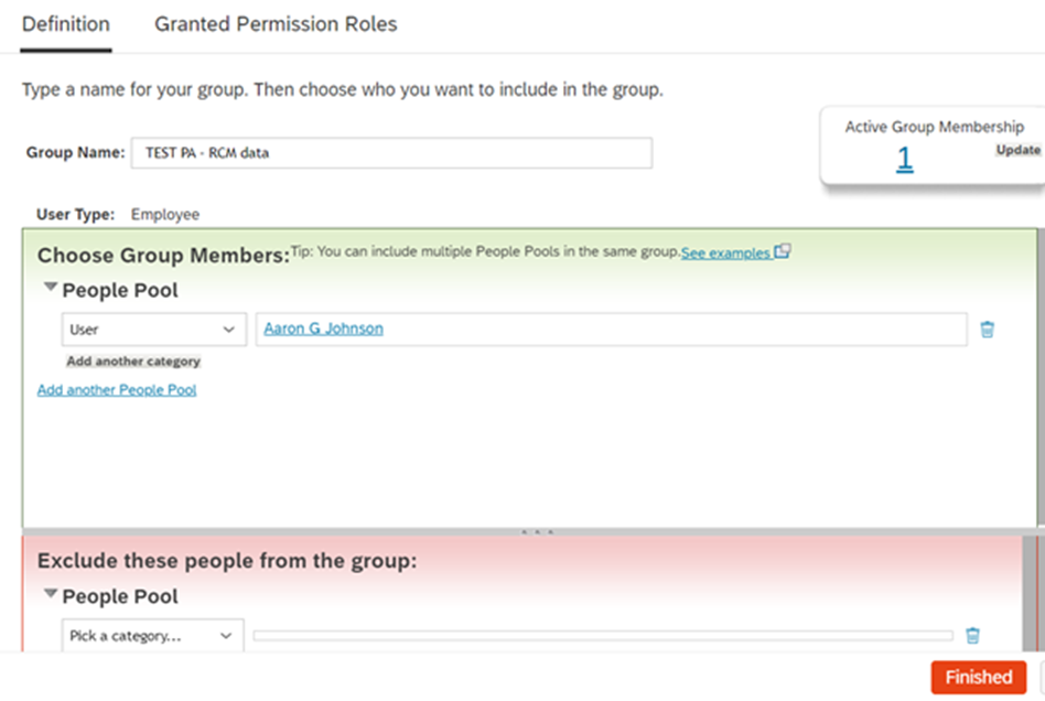 Permission group data data access to user