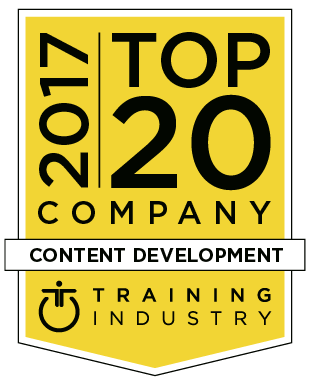 20 Top 2017 content development award logo