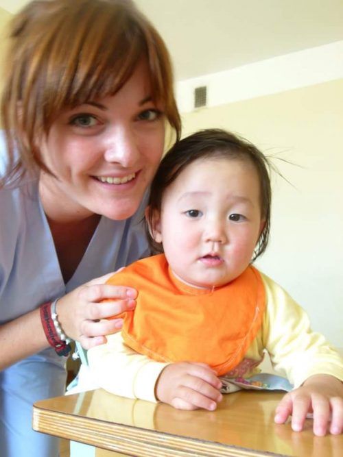 A photo of Project Manager Charlotte Gibbs during her time in Mongolia