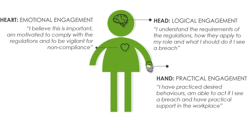 The LEO Learning learner 'head hand and heart' engagement model 