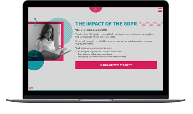 GDPR eLearning screenshot