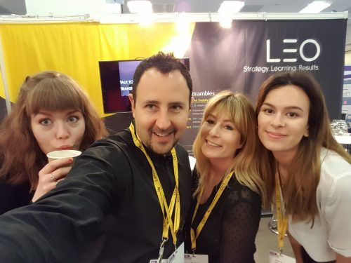 LEO members taking a selfie 