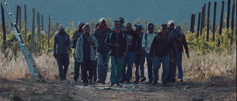 A group of workers in South Africa from a video by LEO GRC partner Stronger Together. Together, the two organizations have created eLearning around forced labour and modern slavery, as well as a tackling modern slavery podcast series