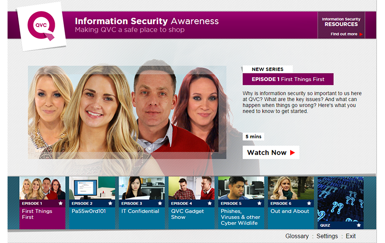 QVC Information Systems custom elearning 