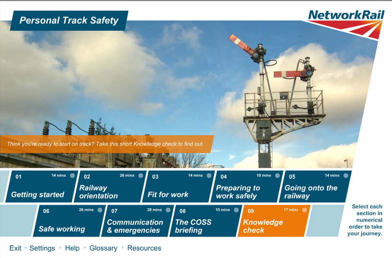 eLearning course - railway safety