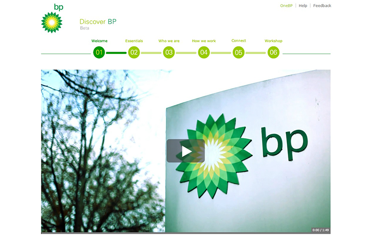 bp eLearning onboarding portal