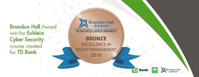 LEO GRC (formerly Eukleia) and TD Bank have won Best Advance in Training Programs that Require Global Accessibility Standards at the Brandon Hall Group Excellence Awards for Learning and Development