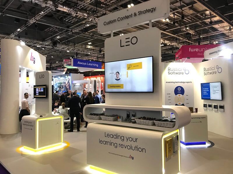 LEO Learning stand at Learning Technologies 2020